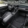 NONE Tappetini per Auto Universali 4 Pezzi, Set Tappeti in PVC NBR Pesanti 3.5KG, NERO