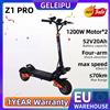 Geleipu Z1 Pro 2400W Scooter Elettrico Per Adulti Doppio Motore Velocità Massima 41 MPH Batteria 52V 20Ah Pneumatici Da 10 Pollici Design Pieghevole Sportivo