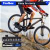 NONE Podofo Set Chiave Dinamometrica per Bicicletta 15 Pezzi 1/4'' 2-24Nm, Bidirezionale, con Chiavi Allen e Bussole, Tipo Preimpostato, per Riparazioni Professionali