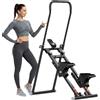 Y-RAIN Stepper Verticale Pieghevole per Casa, Macchina per Salire le Scale con Pedali Regolabili, Attrezzatura per Allenamento Cardio Completo, Capacità Massima 120KG, Trainer Step per Fitness Indoor