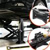 NONE Martinetto a forbice per impieghi gravosi da 2 tonnellate con meccanismo a cricchetto, intervallo di sollevamento 11-39 cm, struttura in acciaio antiruggine, per cambio pneumatici di auto, furgoni,