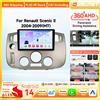 OSSURET 6115 Octa Core Carplay Autoradio Android per Renault Scenic II 2004 - 2009 Lettore multimediale video 2DIN Bluetooth Autoradio Navigazione GPS Stereo DSP RDS Schermo intelligente