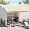 NONE Tenda da Sole Avvolgibile a Manovella, in Alluminio e Poliestere, 3x2.5m, Beige