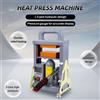 NONE Pressa Idraulica Manuale da 5 Tonnellate per Rosina, 600W, Doppio Schermo LCD, 220V, per Sublimazione, Trasferimento su T-shirt, Stiratura Pelle, Doppia Piastra Riscaldante, Macchina per Estrazione