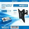 NONE Supporto da Parete per TV WETECH W5517 a Braccio Singolo Completamente Orientabile per TV a Schermo Piatto da 14-42 Pollici, Carico Massimo 36kg ±60 ° Supporto Inclinabile per Monitor VESA 60x60