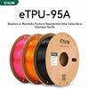 eSUN TPU-95A 2kg Filamento per stampa 3D 1kg/rotolo 1,75mm Resistente e antiusura Stampa ad alta velocità Materiale 3D adatto alla maggior parte delle stampanti Consegna rapida