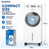 NONE Raffrescatore evaporativo a basso consumo energetico da 60W, 3 velocità, funzione di raffreddamento, ventilatore portatile con ruote per uso domestico quotidiano.