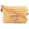 PRADA Borsa a tracolla PRADA CROCHET TRAIANGO 1MR0242CYCF0018 pelle Rafia