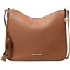 Michael Kors Nayla Medium Pebbled Leather Messenger Bag Luggage