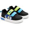 E plus M Sonic the Hedgehog - Scarpe da ginnastica per bambini, leggere, con chiusura in , ideali per la scuola e il tempo libero, taglie 25-33, Nero , 32 EU