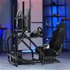 Dardoo Cockpit Simulatore Guida con Supporto TV e Sedile per Logitech G29 G920