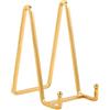DIDUDIDU Supporto Cavalletto Espositore Porta Piatti - Supporti Piatti da Esposizione - 6 Pollici Cavalletti per Tavolo - 4 pz di Espositori in Ferro per Piatto Decorativo | Foto | Cornice | Libri - Oro
