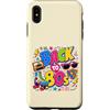 Funny Eighties 80s Costume Party Back to Custodia per iPhone XS Max Back to 80s Nostalgia Roller Skate Boombox Cassette Anni Ottanta