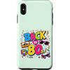 Funny Eighties 80s Costume Party Back to Custodia per iPhone XS Max Back to 80s Nostalgia Roller Skate Boombox Cassette Anni Ottanta