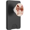 Football Bow Days Fiocco Calcio Rosa Marrone Lace Up Game Day PopSockets PopWallet per MagSafe