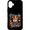 Adorable Sea Otter Animal Lover Custodia per iPhone 16 Plus Otterly in Love with Fall Cute Sea Otter Autunno Ringraziamento