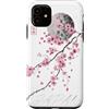 CRAZEELEBAH JAPAN INC Custodia per iPhone 11 Giappone Sakura Cherry BLOSSOM MOON VINTAGE TRADIZIONALE