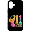 COOL SOCCER DESIGNS AND OUTFITS Custodia per iPhone 16 11 ANNI DI BEING AWESOME CALCIO 11° COMPLEANNO