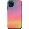 generic Custodia per iPhone 11 Pro Max Grafica astratta pastello arcobaleno aura