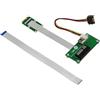 KALEA-INFORMATIQUE Adattatore da PCIe x4 a miniPCIe Riser con piastra schermata da 15 cm o 25 cm per montare una scheda PCI Express 4X su una porta Mini PCIe