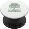 Disegni di Case Fantasy Oceaniche Albero della Vita Pastello Barriera Corallina PopSockets PopGrip Adesivo