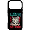 Cat Lover Owner Pet Custodia per iPhone 17 Pro Se parlano alle tue spalle, parla gatto e fai le fusa