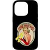 The Dirty Gringo Custodia per iPhone 14 Pro Laser Death Ray Retro Pin-Up Donna anni '60