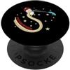 Fire department voluntary fire extinguis Pinguino con tubo e casco dei vigili del fuoco PopSockets PopGrip Adesivo