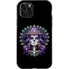 Floral Mexican Halloween Día De Los Muer Custodia per iPhone 11 Pro Messicano Ragazza Anime Giorno Dei Morti Dia De Los Muertos