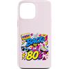 Funny Eighties 80s Costume Party Back to Custodia per iPhone 13 Pro Max Back to 80s Nostalgia Roller Skate Boombox Cassette Anni Ottanta