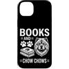 Cool Chow Chow Fun Chow Chow And Book De Custodia per iPhone 14 Plus Libri E Chow Chows Divertente Chow Chow