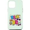 Funny Eighties 80s Costume Party Back to Custodia per iPhone 12 Pro Max Back to 80s Nostalgia Roller Skate Boombox Cassette Anni Ottanta