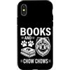 Cool Chow Chow Fun Chow Chow And Book De Custodia per iPhone X/XS Libri E Chow Chows Divertente Chow Chow