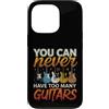 Merch di Amazon Custodia per iPhone 13 Pro Divertente dicendo che non hai mai troppe chitarre