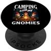 Funny Camping Outdoors & RV Life Apparel Camping With My Gnomies - Gnomo divertente da esterno PopSockets PopGrip Adesivo