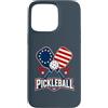 Potential Funny design Custodia per iPhone 15 Pro Max Uomo Donna P-Ball Pickleball Player Patriotic Design