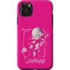 CRAZEELEBAH JAPAN INC Custodia per iPhone 11 Pro Max JAPAN SAKURA CHERRY BLOSSOM MOON VINTAGE LOFI ESTETICO