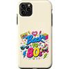 Funny Eighties 80s Costume Party Back to Custodia per iPhone 11 Pro Max Pattino a rotelle Boombox retrò vintage anni '80