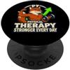 Therapy Wear PT Professional PT Stronger ogni giorno del terapeuta PopSockets PopGrip Adesivo