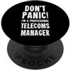 Telecoms & Networks T-Shirts Responsabile Telecomunicazioni PopSockets PopGrip Adesivo