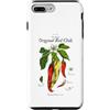 Kindness Kingdom Custodia per iPhone 7 Plus/8 Plus Piatto botanico vintage originale Red Chili