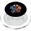 Funny HVAC Technician Heating Cooling Re Divertente tecnico HVAC Riscaldamento Raffreddamento Riparazione PopSockets PopGrip per MagSafe