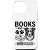 Funny Border Collie And Books Designs Custodia per iPhone 12 Pro Max Libri e Border Collies Funny Border Collie
