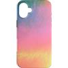 generic Custodia per iPhone 16 Plus Grafica astratta pastello arcobaleno aura