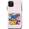 Funny Eighties 80s Costume Party Back to Custodia per iPhone 11 Pro Max Back to 80s Nostalgia Roller Skate Boombox Cassette Anni Ottanta
