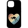 kangaroo marsupial Australia outback ani Custodia per iPhone 15 Cuore con Kangaroo Australia Outback Animal