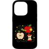Applecore Whimsy Twee y2k Apple Graphic Custodia per iPhone 14 Pro Apple y2k Kawaii Cute Vintage 90s Retro Brown Grunge Teen