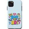 Funny Eighties 80s Costume Party Back to Custodia per iPhone 11 Pro Max Cassette Boombox Roller Skate Cube, stile retrò, stile vintage, anni '80