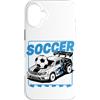 Funny RC Car Gifts for Men and Women Custodia per iPhone 16 Plus RC Auto Calcio Telecomando Racing RC Calcio