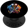 Funny HVAC Technician Heating Cooling Re Divertente tecnico HVAC Riscaldamento Raffreddamento Riparazione PopSockets PopGrip Adesivo